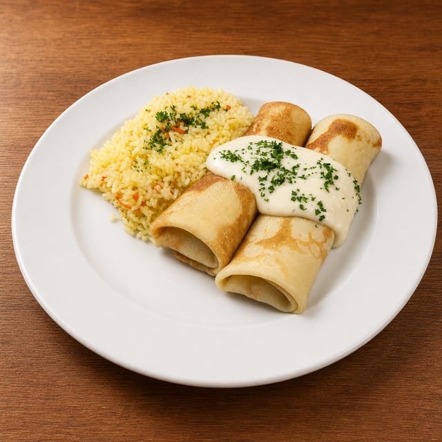 Chicken Blintzes.