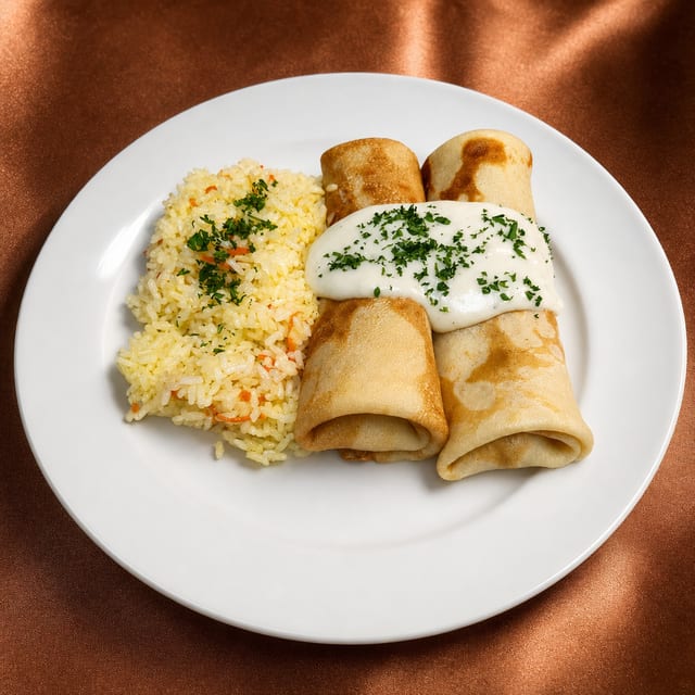 Cabbage Blintzes.