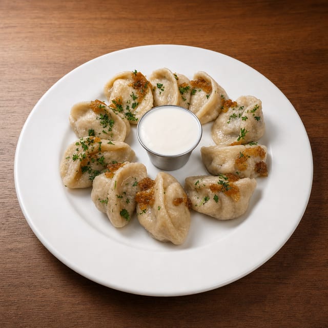 Pierogies Fifty-Fifty.